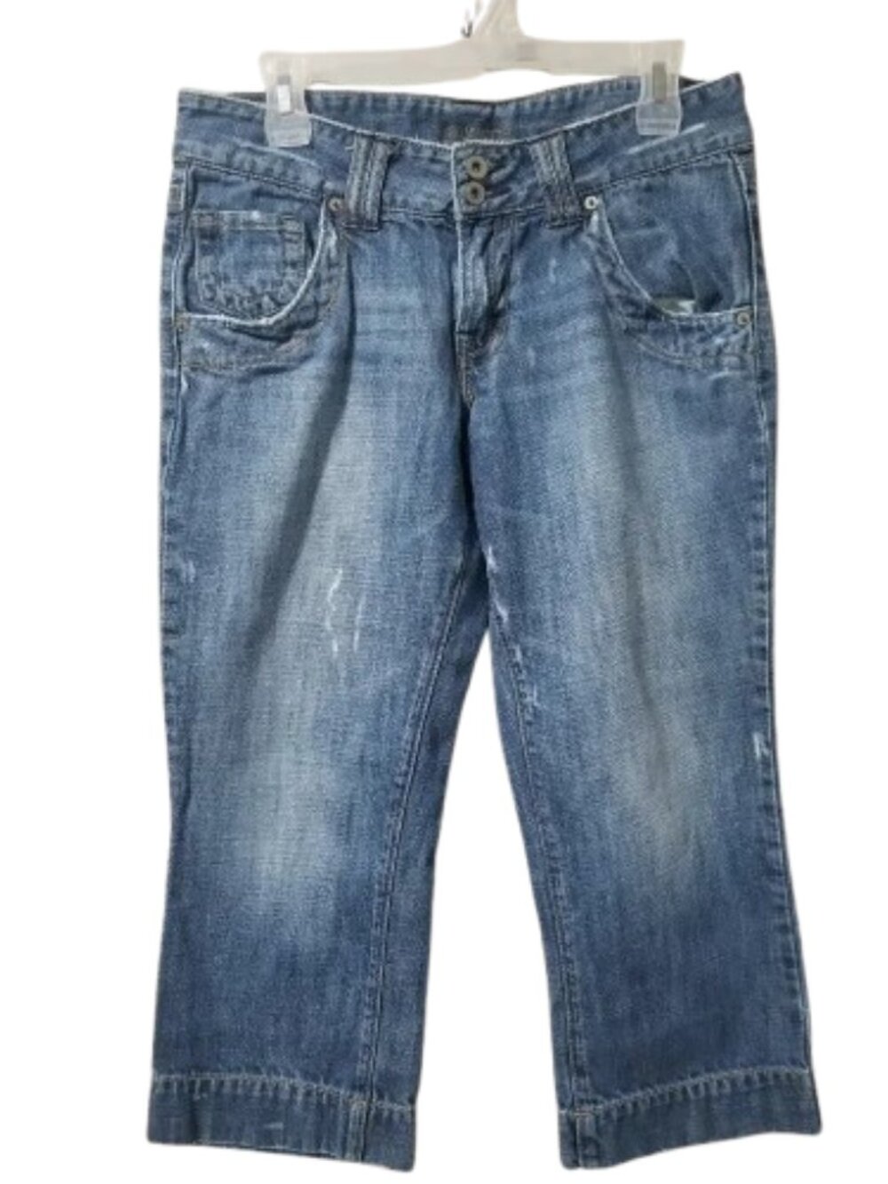 Maurices Cotton Distressed Jean Capris Women's 7/8